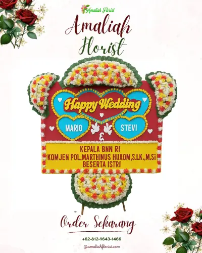 Karangan Papan Bunga Pernikahan di Kotawaringin Barat